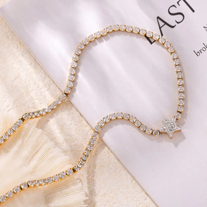 Pendant inlaid with zircon pendant necklace women's necklace high-end accessory